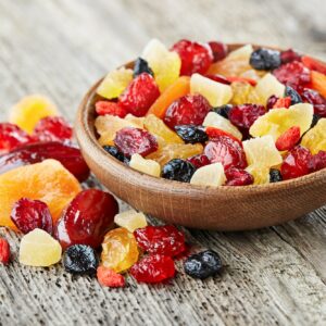 Dried fruits and berries